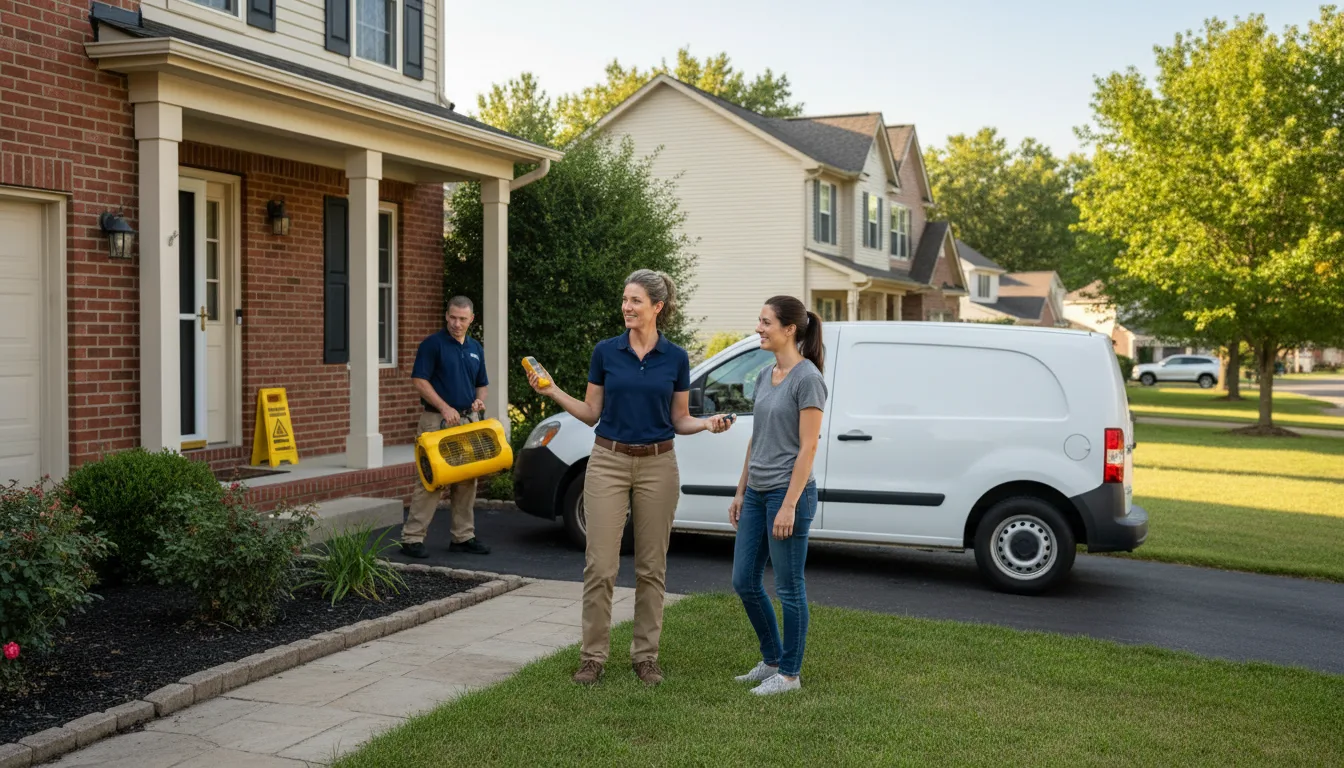 Residential water damage restoration in Congress, AZ